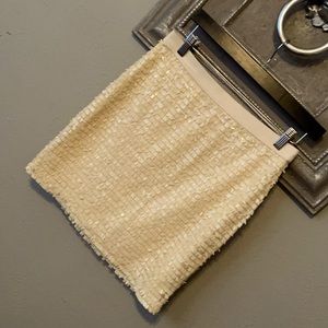 Joe Fresh Formal Skirt: Ivory Solid Bottoms - Size Medium